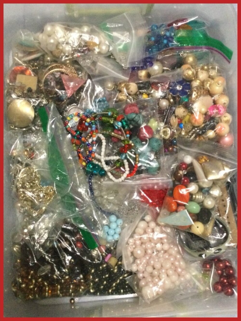 Mostly Beads, Charms Lot, 5 lbs